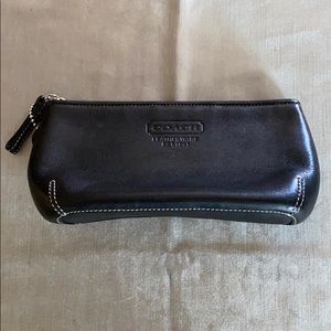 COACH leather makeup bag